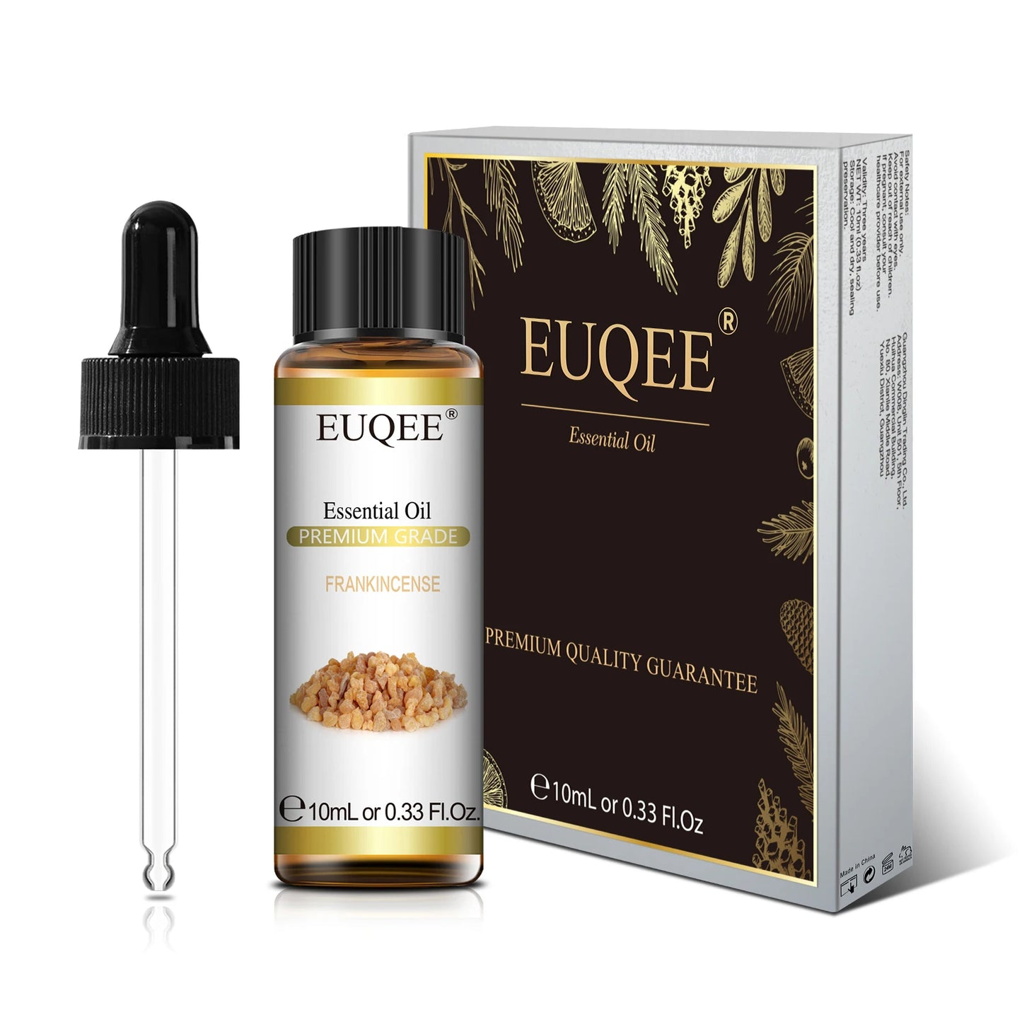 EUQEE-Huile essentielle naturelle pure, Lavande Jasmin Eucalyptus vanille parfum 10ml