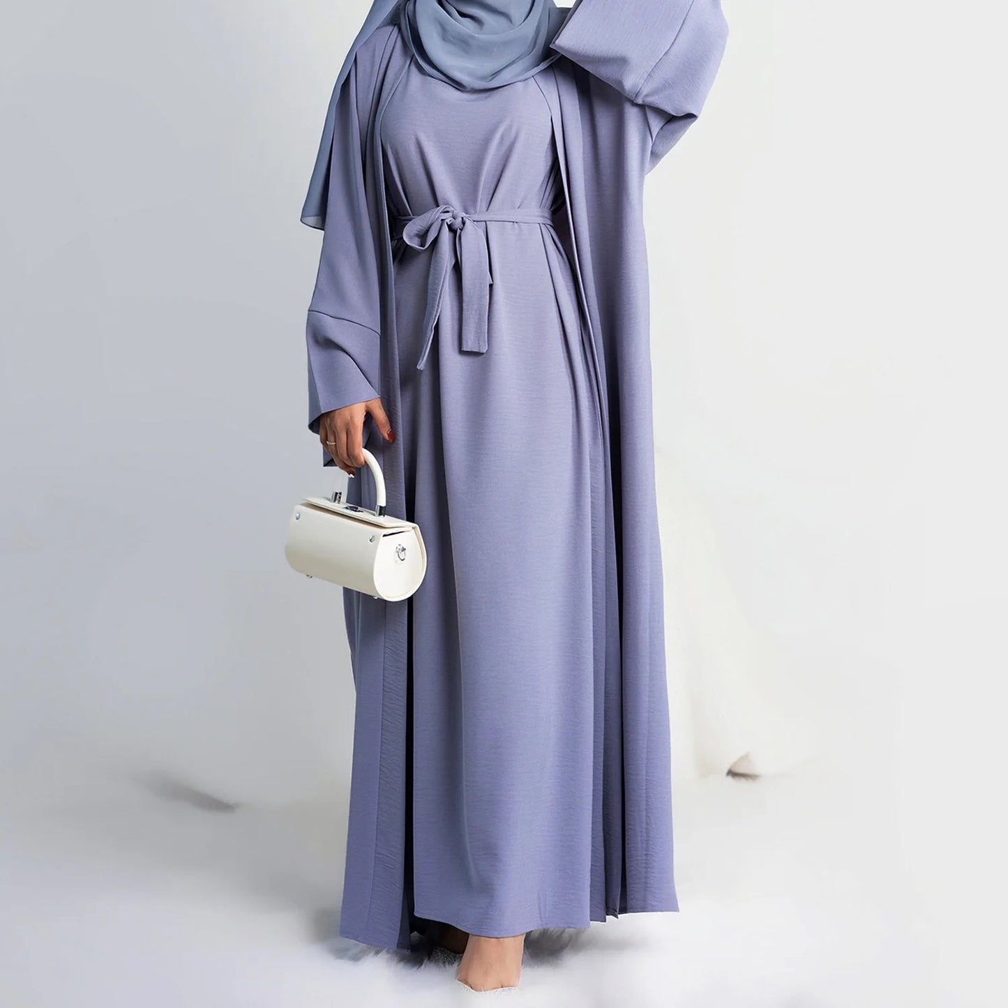 Ensemble de luxe pour femmes, Abaya ouverte, Kaftan, Dubaï, Turquie