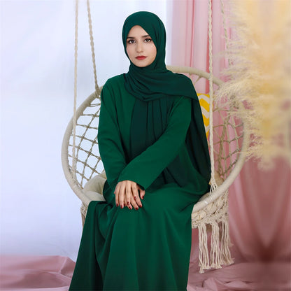 Robe de prière musulmane en lin pour femmes