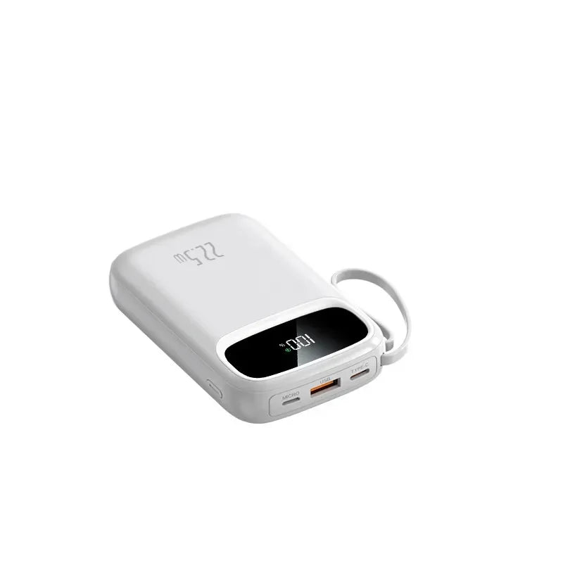 Batterie externe à charge super rapide 120W, nouvelle batterie externe de grande capacité 20000mAh avec câble