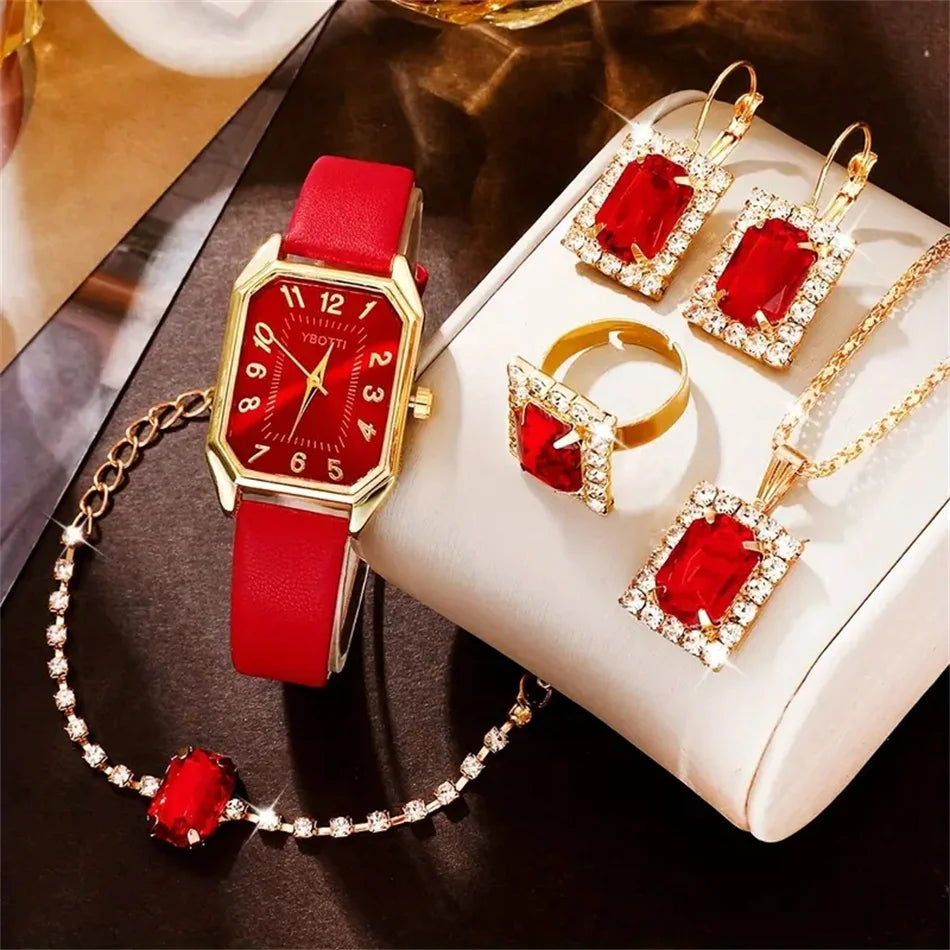 Mode de luxe Carré Femmes Montres Marque Dames Quartz Montre