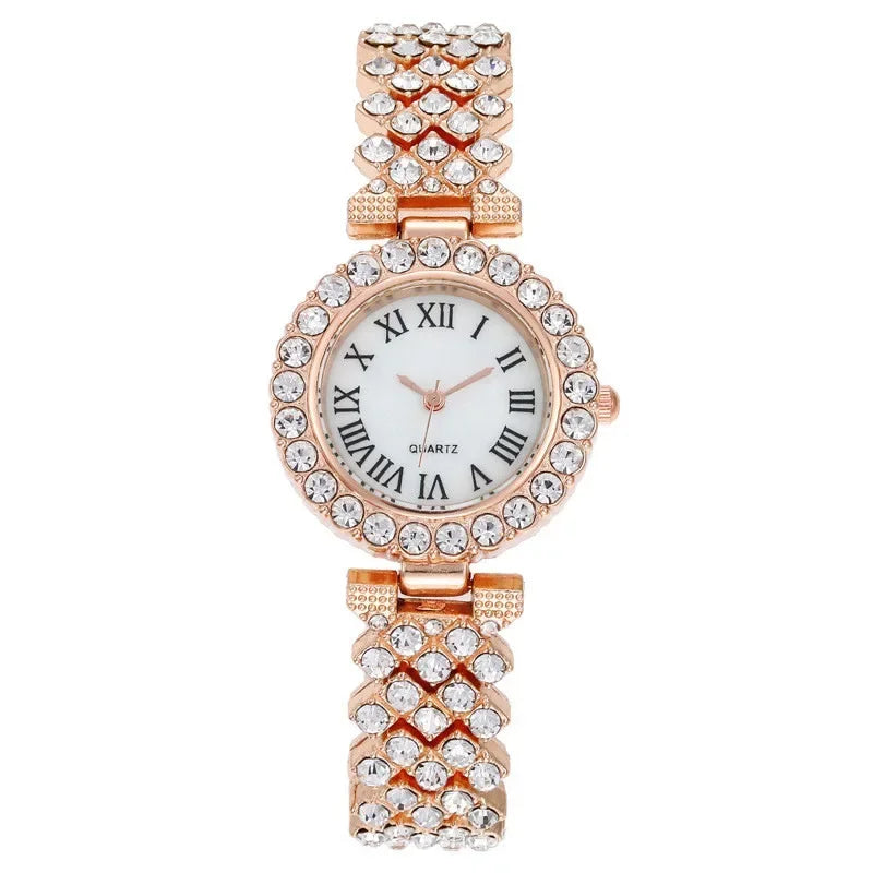 6 pièces ensemble femmes Montre horloge cadran romain marque de luxe Design