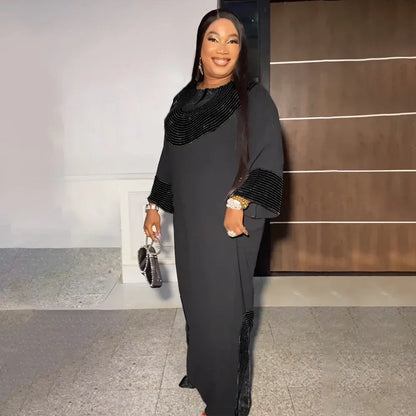 Abayas pour femmes dubaï luxe 2024 Robe de mode africaine Caftan Marocain
