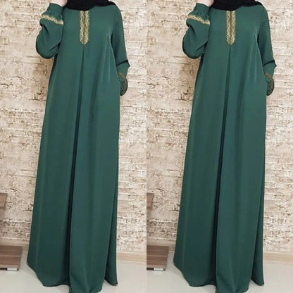 Abaya musulman Style ethnique imprimé