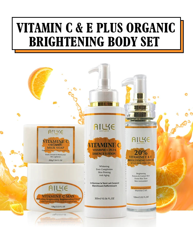 AILKE-Crème de soin de la peau à la vitamine C, sérum régénéré