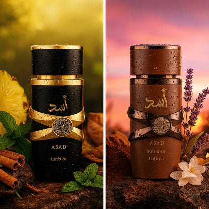 LATTAFA - ASAD COFFRET SET (ASAD 100ML // BOURBON 100ML)