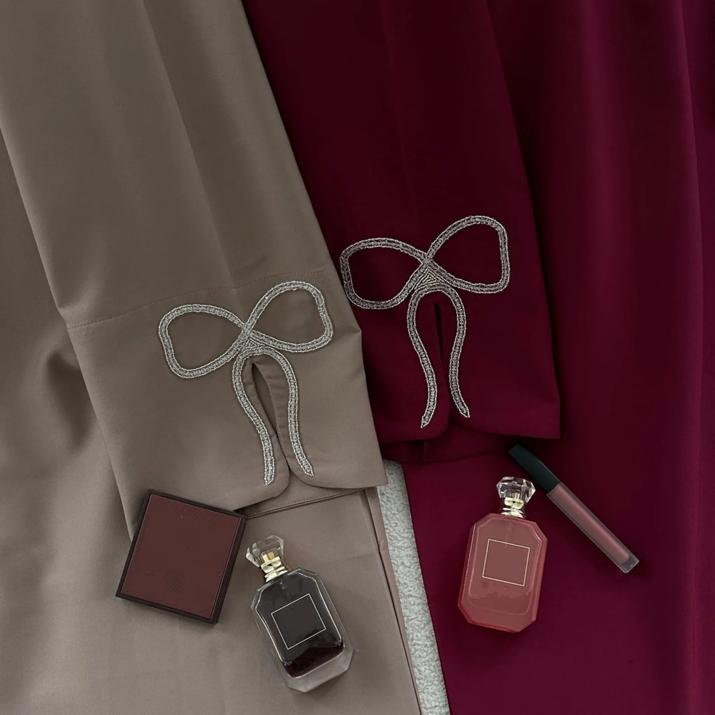 Robe Abaya de luxe cloutée pour femmes, modeste ornée de cristaux