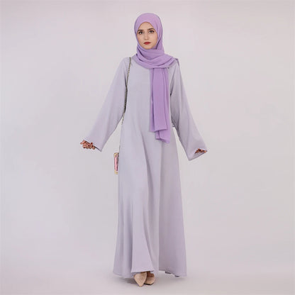 Robe de prière musulmane en lin pour femmes