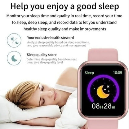 Montre-bracelet connectée pour hommes et femmes,