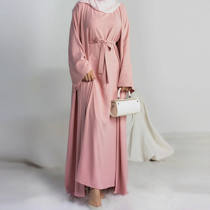 Ensemble de luxe pour femmes, Abaya ouverte, Kaftan, Dubaï, Turquie