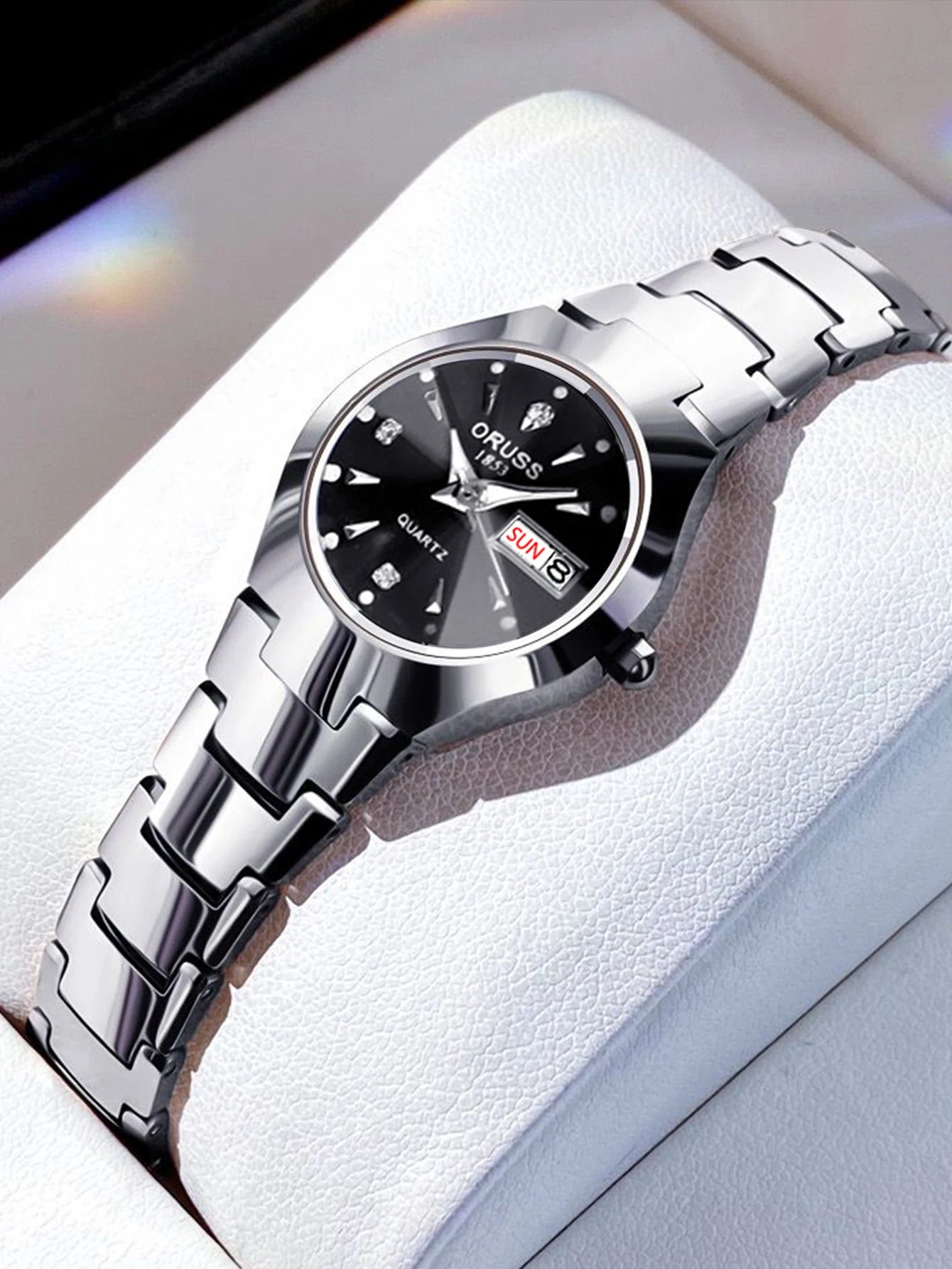 ORUSS-Montre de couple étanche pour hommes et femmes, quartz