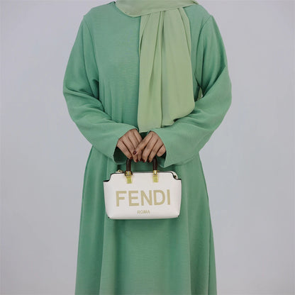Robe de prière musulmane en lin pour femmes