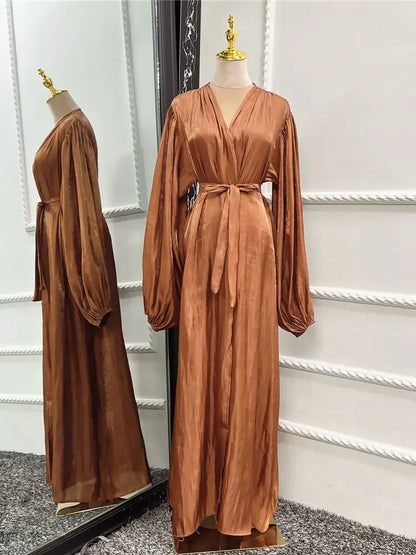 Abayas caftan pour femmes, robe longue kimono, cardigan, Dubaï, Turquie