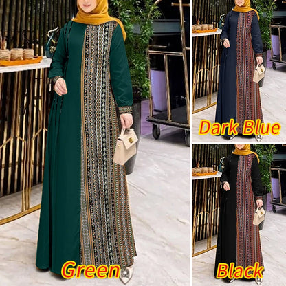 ZANZEA-Robe Maxi à Manches sulf pour Femme, Hijab, Col Rond