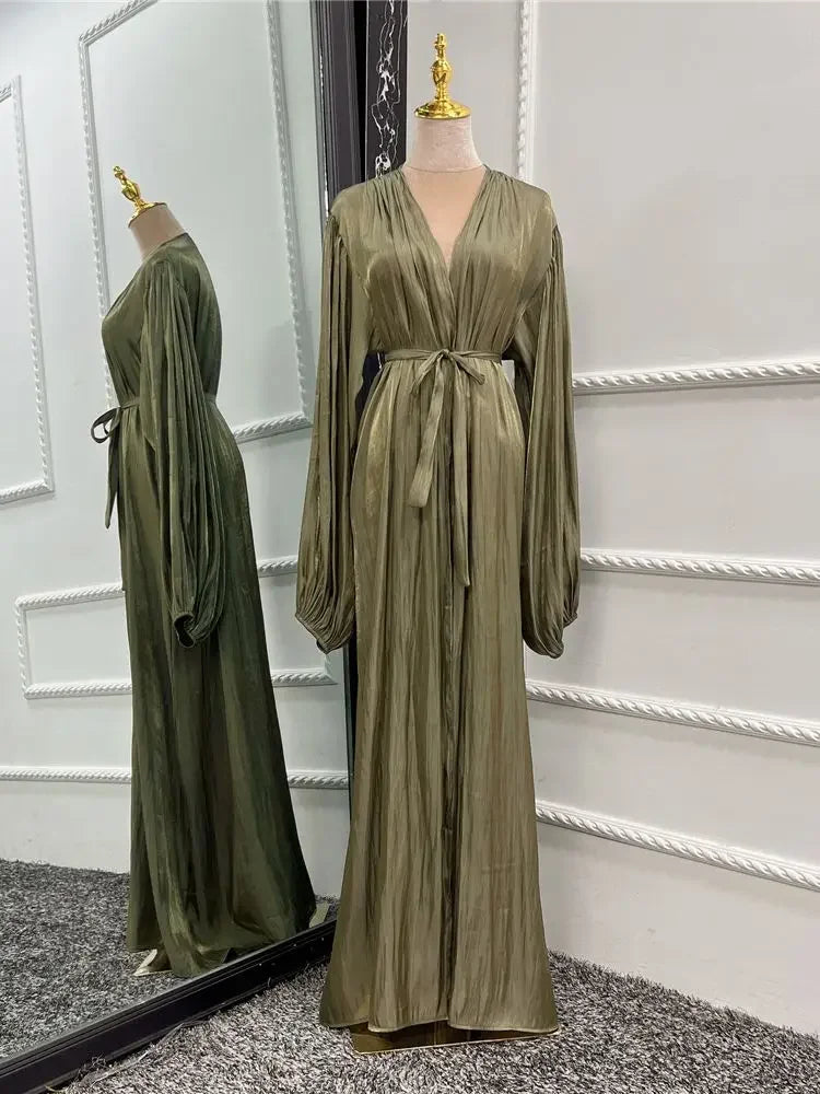 Abayas caftan pour femmes, robe longue kimono, cardigan, Dubaï, Turquie