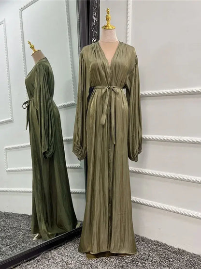 Abayas caftan pour femmes, robe longue kimono, cardigan, Dubaï, Turquie