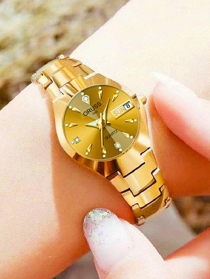 ORUSS-Montre de couple étanche pour hommes et femmes, quartz