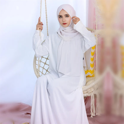 Robe de prière musulmane en lin pour femmes