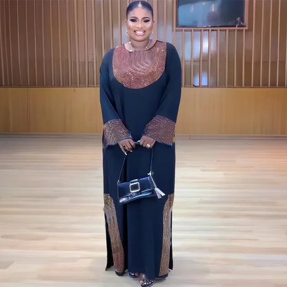 Abayas pour femmes dubaï luxe 2024 Robe de mode africaine Caftan Marocain