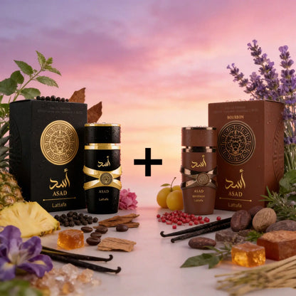 LATTAFA - ASAD COFFRET SET (ASAD 100ML // BOURBON 100ML)