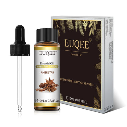 EUQEE-Huile essentielle naturelle pure, Lavande Jasmin Eucalyptus vanille parfum 10ml