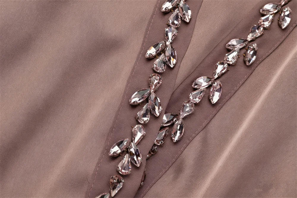 Abayas de luxe pour femmes, Cardigan Kimono en Satin