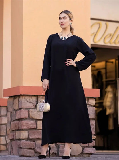 Robe de prière musulmane en lin pour femmes