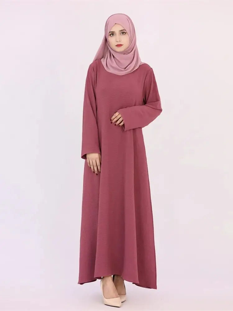 Robe de prière musulmane en lin pour femmes