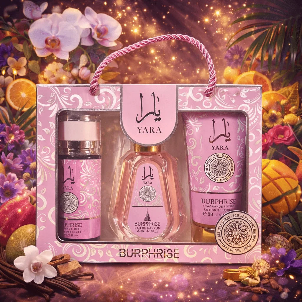 BURPHISE YARA COFFRET CADEAU PARFUM FEMME 3 PIÈCES