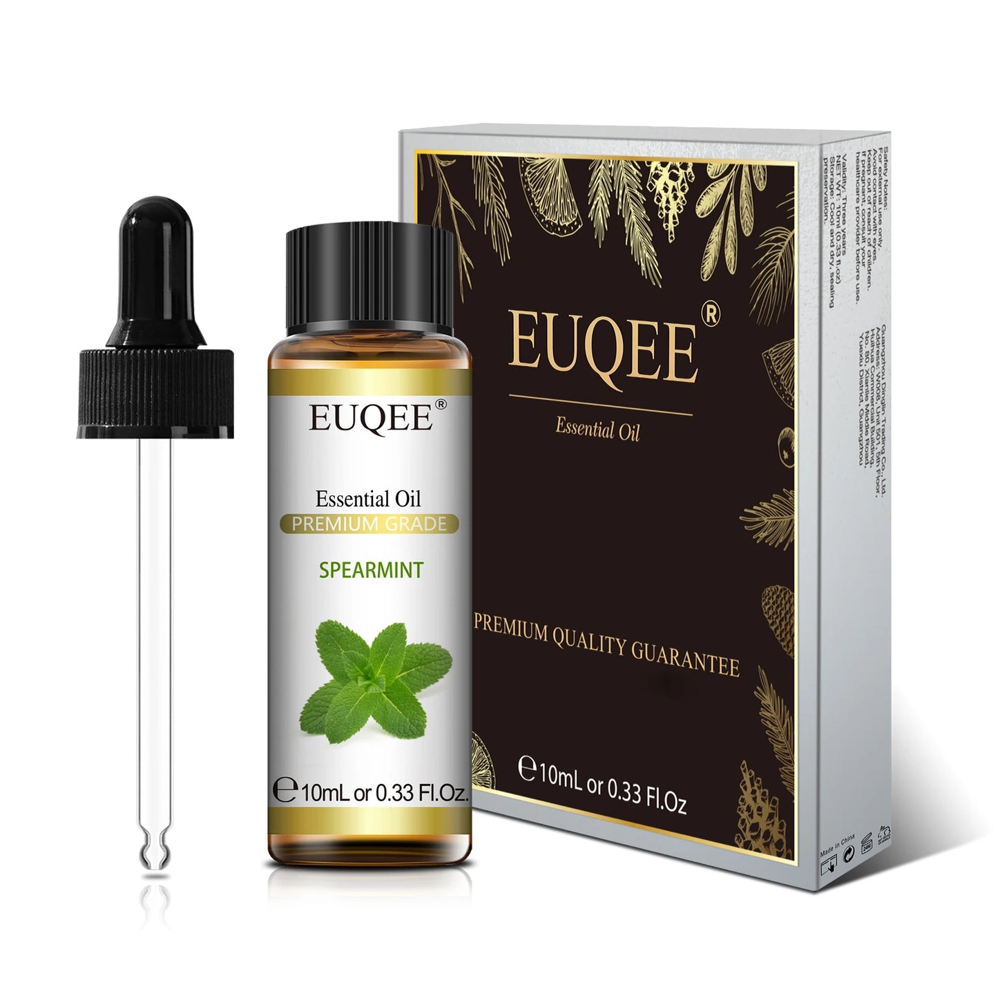 EUQEE-Huile essentielle naturelle pure, Lavande Jasmin Eucalyptus vanille parfum 10ml