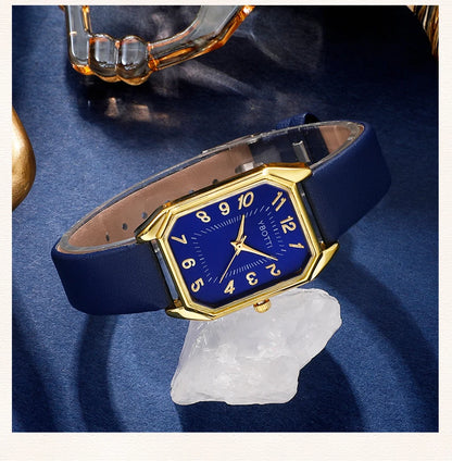 Mode de luxe Carré Femmes Montres Marque Dames Quartz Montre