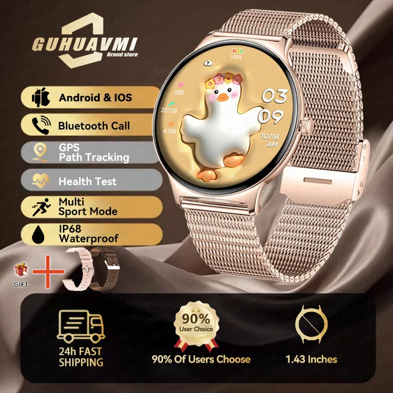2025 nouvelle montre intelligente pour les femmes cadeau 1.43 pouces