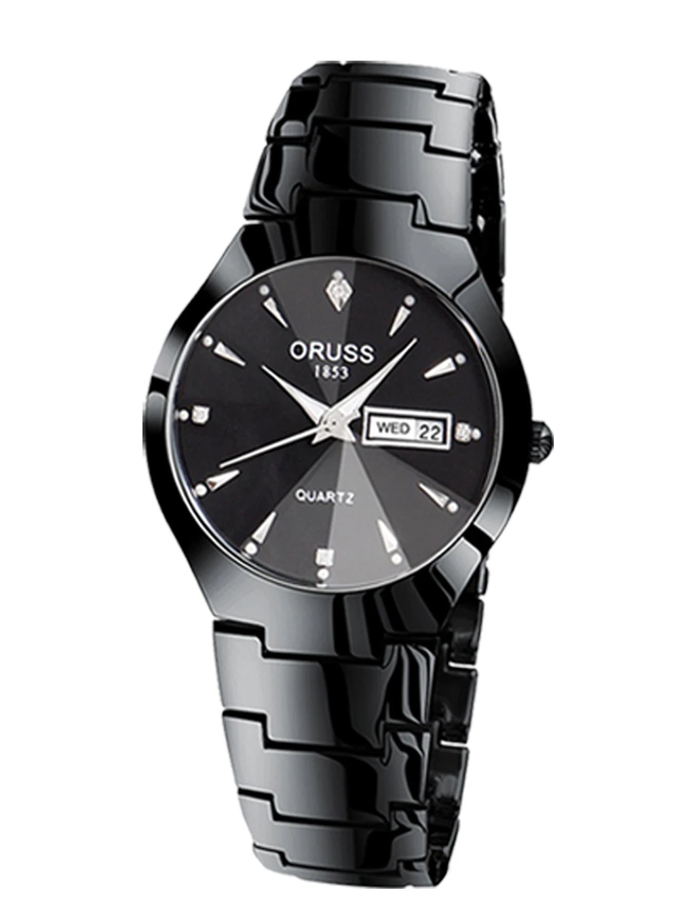 ORUSS-Montre de couple étanche pour hommes et femmes, quartz