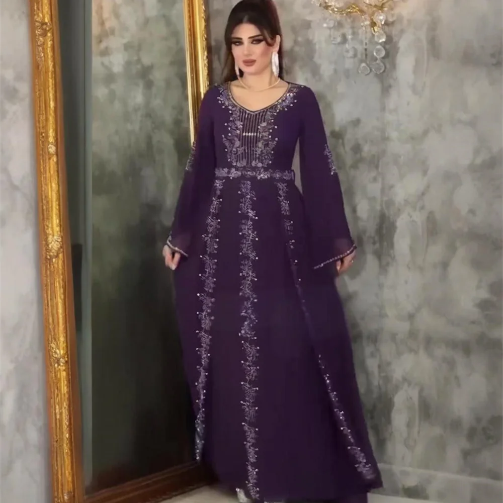 Abayas pour femmes dubaï luxe 2025 Robe de mode africaine Caftan Marocain