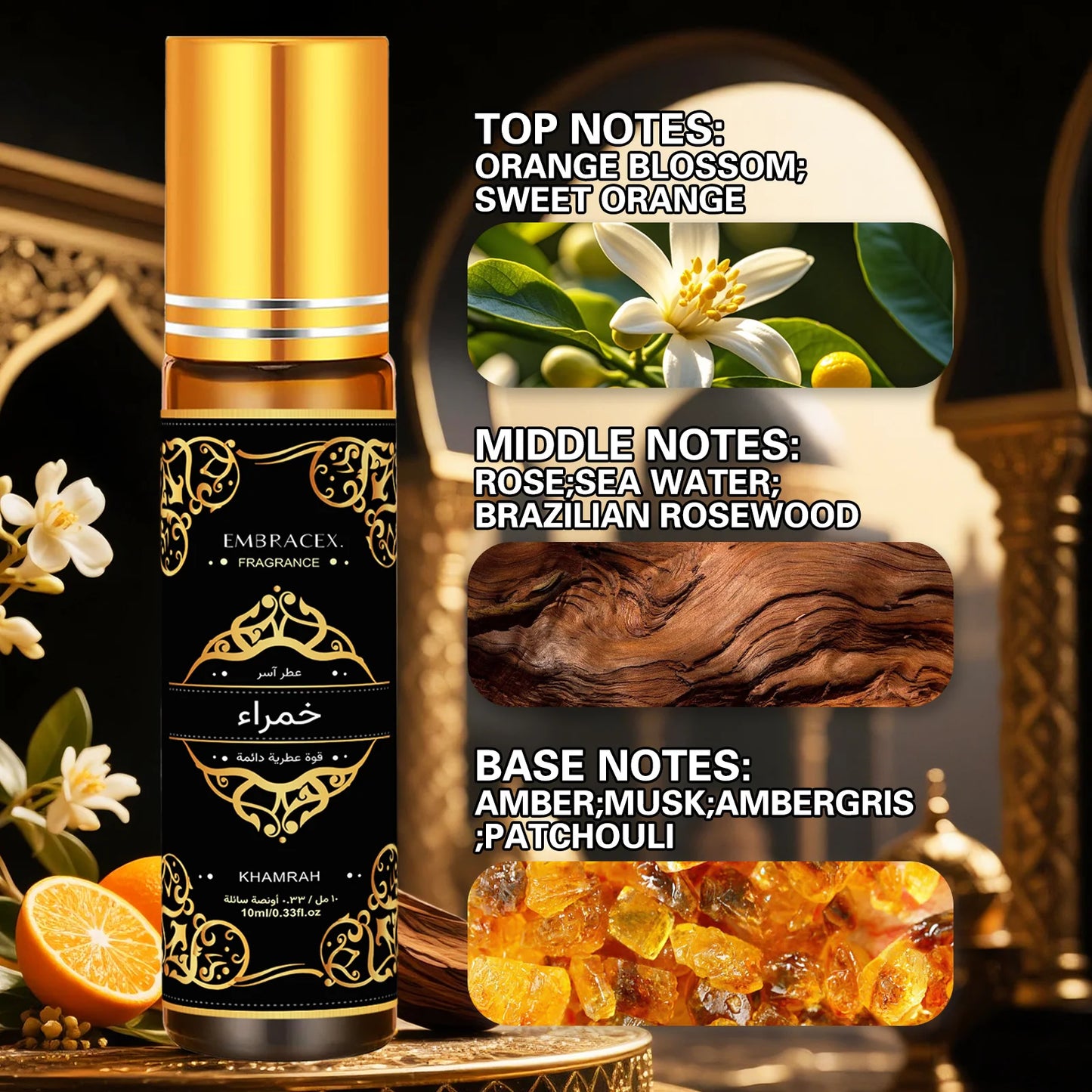 10ml Khamrah Roller huile essentielle