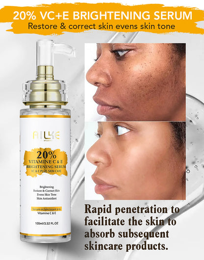 AILKE-Crème de soin de la peau à la vitamine C, sérum régénéré