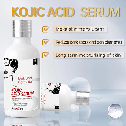 Ensemble de soins pour la peau à l'acide kojique, crème, sérum, nettoyage, savon