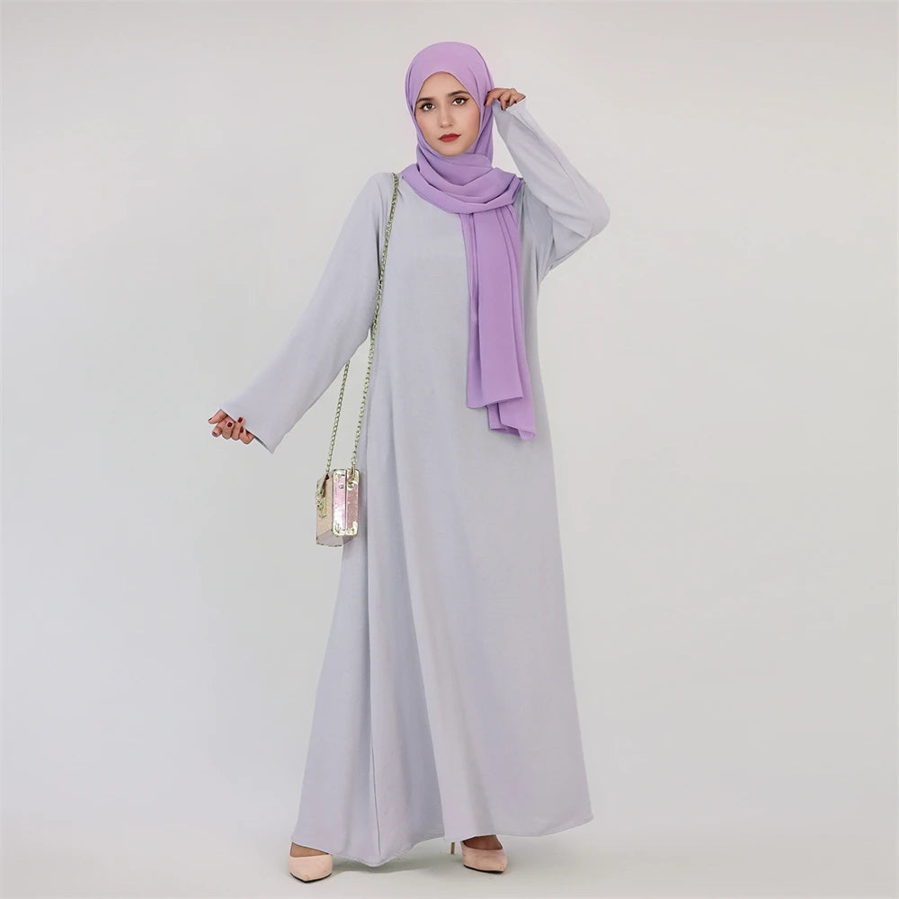 Robe de prière musulmane en lin pour femmes