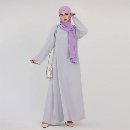 Robe de prière musulmane en lin pour femmes
