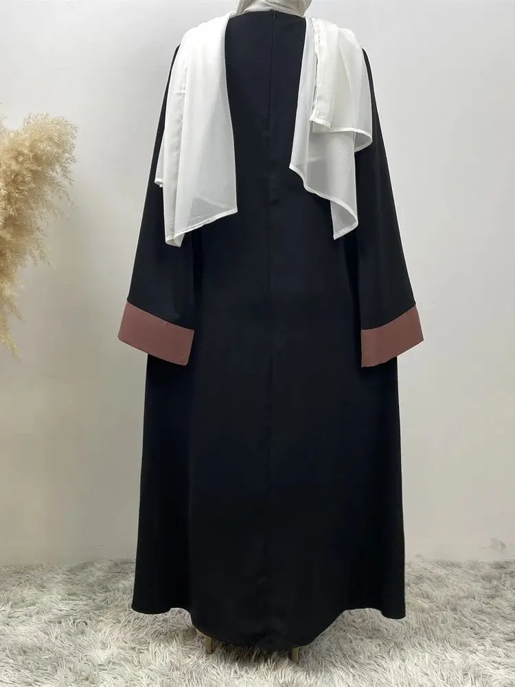 Abaya dubaï luxe épissage faux deux pièces caftan Marocain