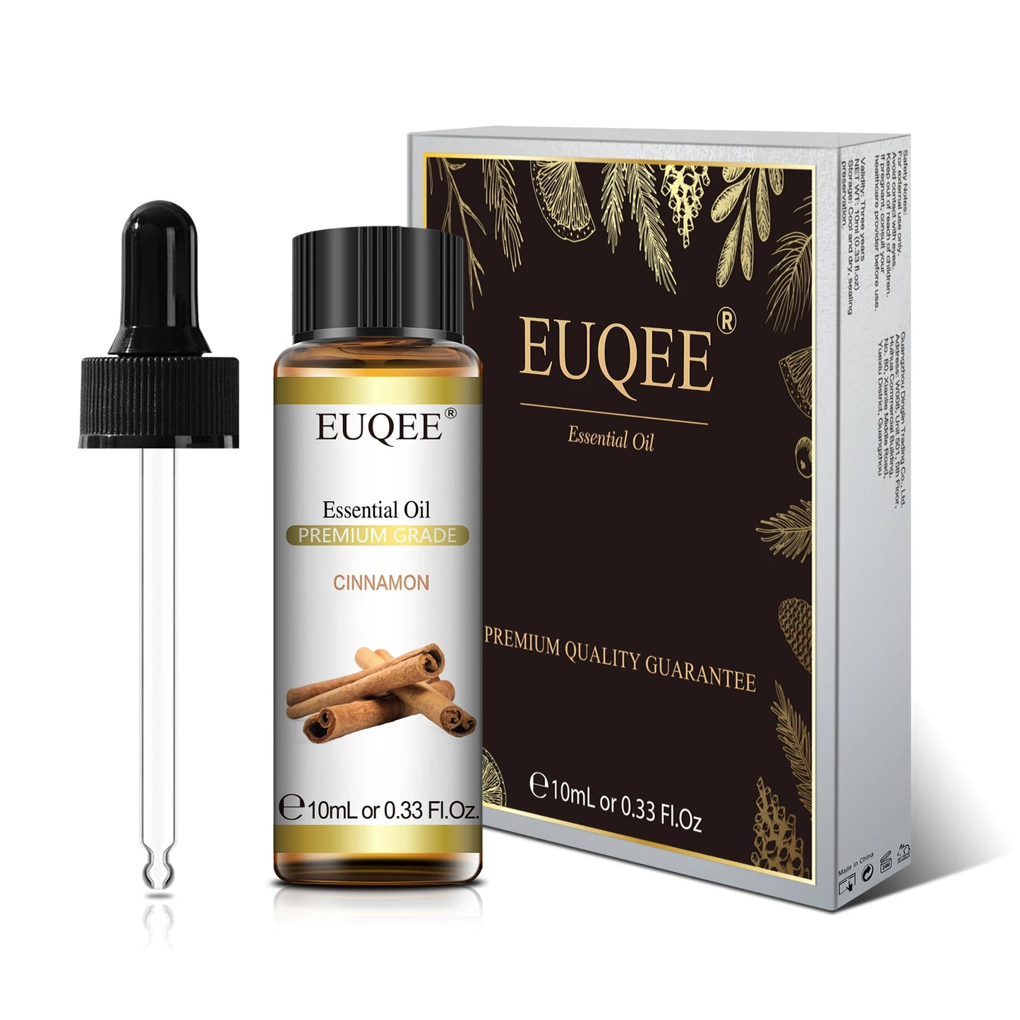 EUQEE-Huile essentielle naturelle pure, Lavande Jasmin Eucalyptus vanille parfum 10ml