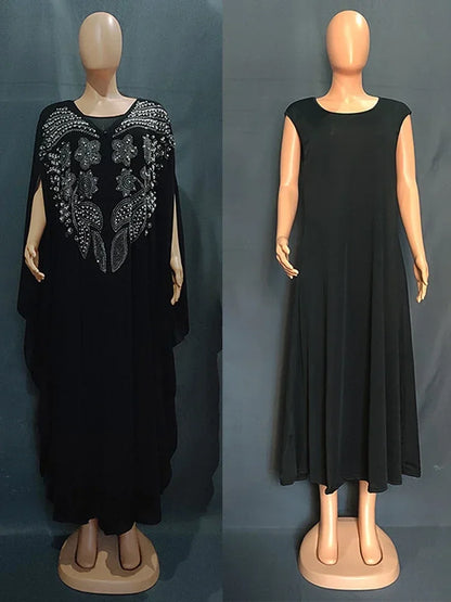 Abayas de Luxe en Mousseline de Soie pour Femme, Boubou, Caftan Marocain, Djellaba