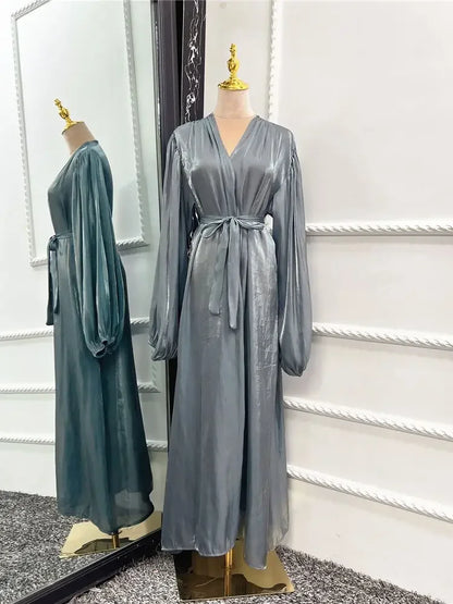 Abayas caftan pour femmes, robe longue kimono, cardigan, Dubaï, Turquie