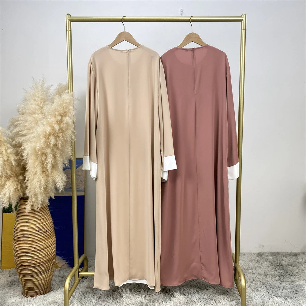 Abaya dubaï luxe épissage faux deux pièces caftan Marocain