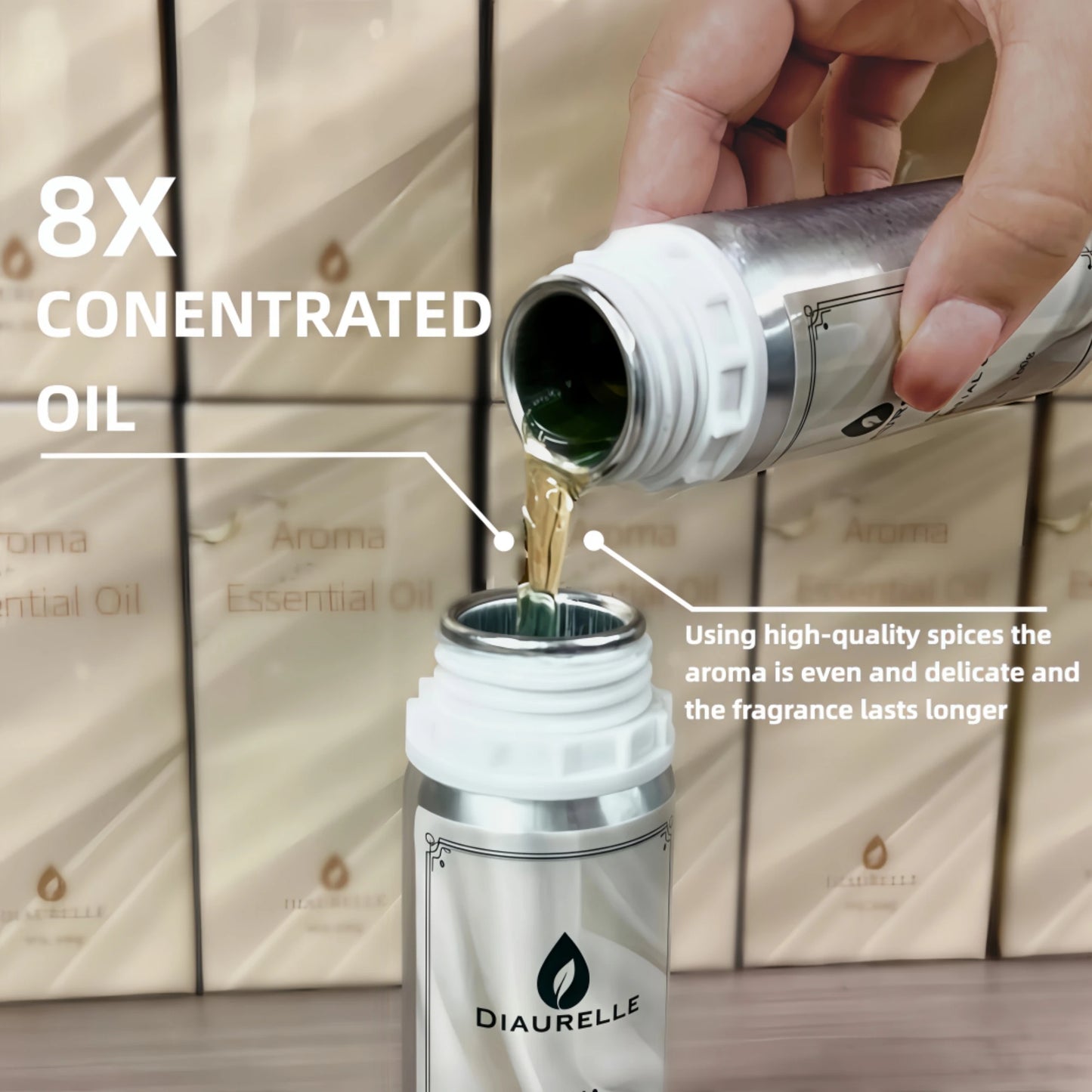 Hôtel Burj Al Arab 100ml pur plante Extrat chambre huile essentielle pour diffuseur