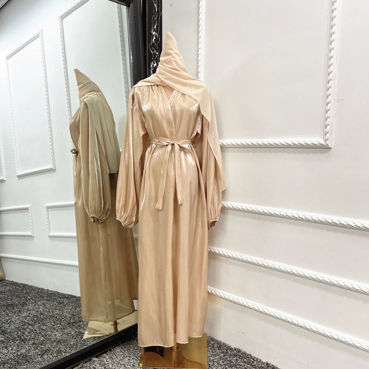 Abayas caftan pour femmes, robe longue kimono, cardigan, Dubaï, Turquie