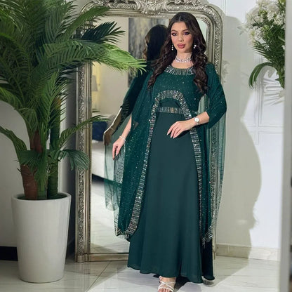 Dubaï marocain arabie saoudite luxe mode Abaya diamant