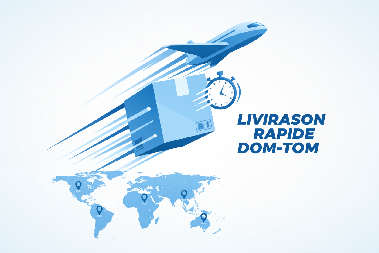 Livraison rapide, et vers DOM-TOM
